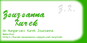 zsuzsanna kurek business card